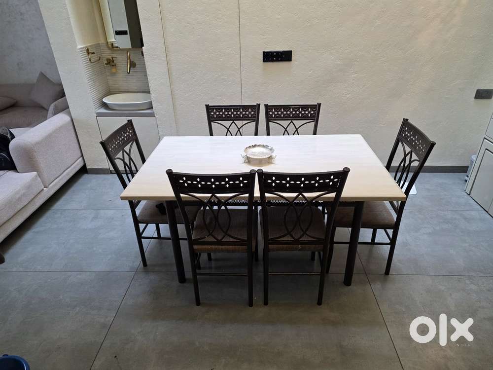 Marble top dining table