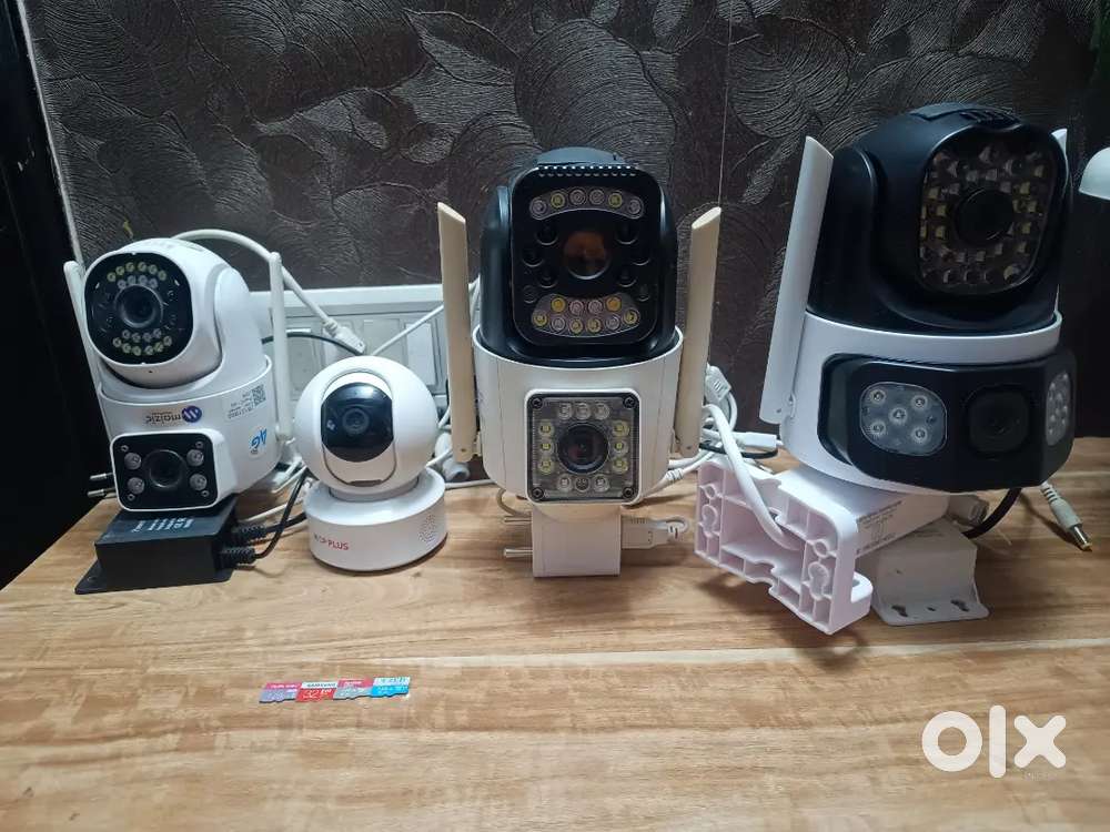 4 Qty 360 degree wifi Rotate camera with 128gb memory card free