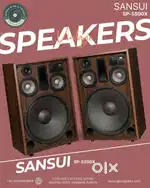SANSUI  SP-5500X  SPEAKERS  CODE 9 AV STUDIO