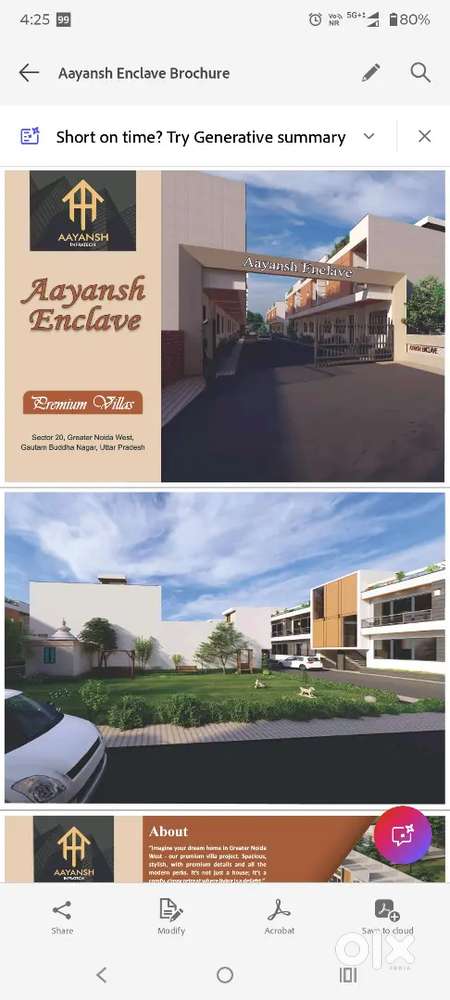 Club House, Shop's, Park, Temple, 130Meter road only 600mter distance