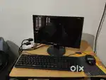 Intel core i5 8th gen Desktop with monitor and key board and mouse