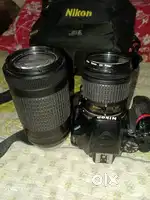 Nikon 3500D 2 lence 70300&choto lence 2 battery