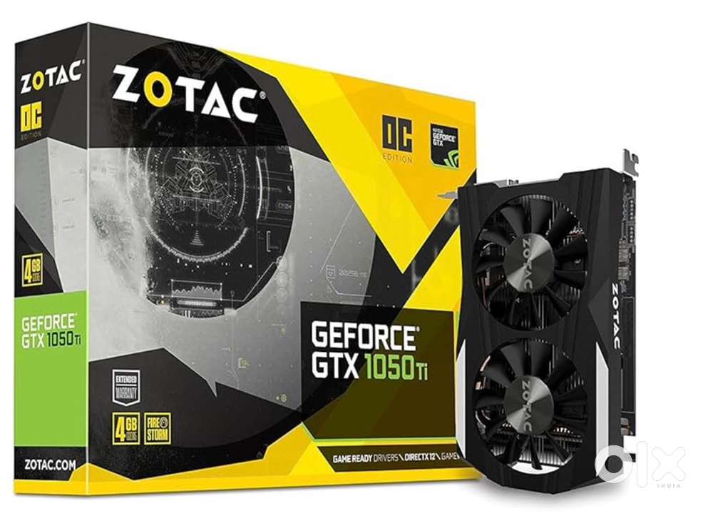 ZOTAC GEFORCE GTX 1050TI. OC  4GB GRAPHIC CARD