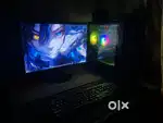 Gaming Pc  Intel i5 6th Gen  Rtx 3050  6Gb  16Gb Ram  Ssd Monitor