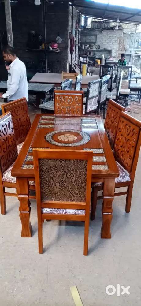 6 CHAIRS DINING TABLE AVAILABLE IN STARF FURNITURE