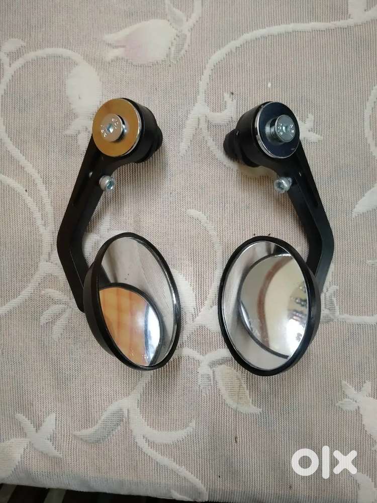 Handle grip end rear mirror