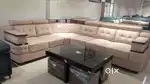 L shape sofa set with beautiful colour and comfortable headrest