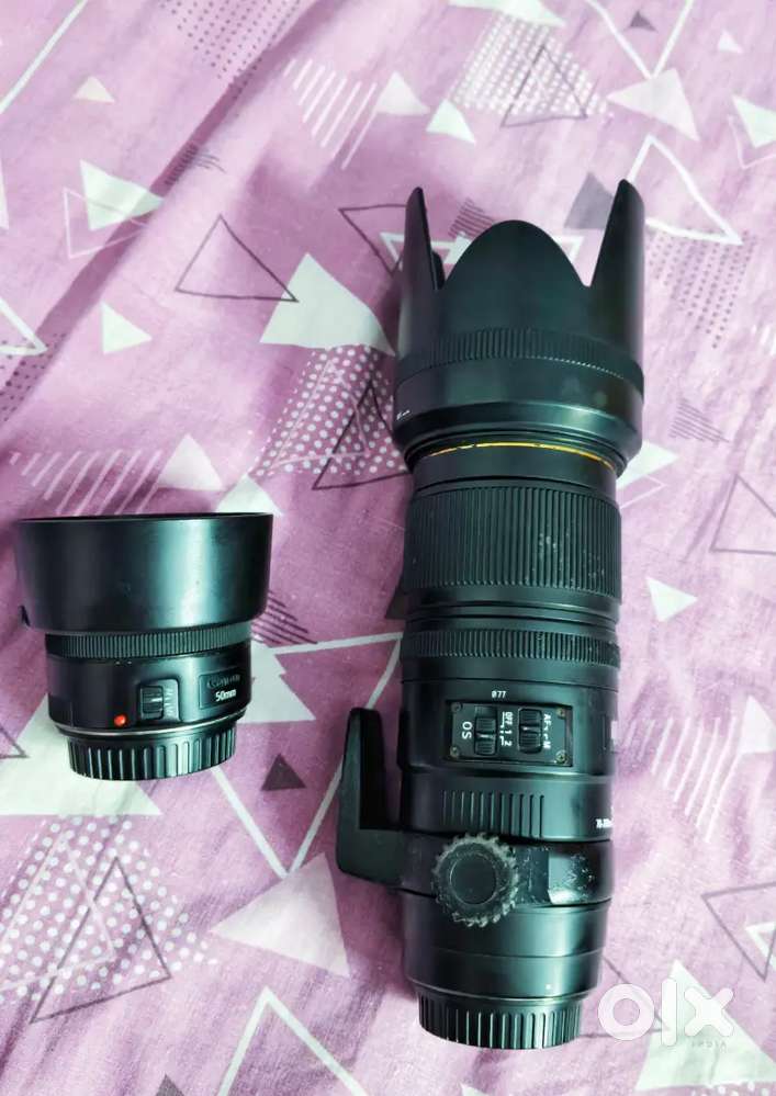 Canon EF lens 70 - 200 and 50mm