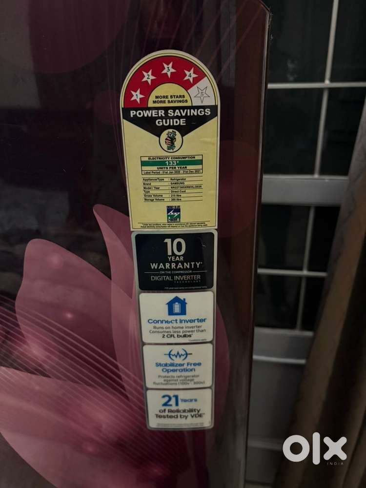 Samsung 4 star 2020 model 205 Ltr Digital Inverter Techology