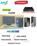 Cash on home delivery  Ram - 8GB DDR3  Hard disk 500GB  SSD -128GB