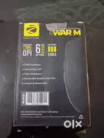 Wired Zebronics WarM Gaming Mouse w/side buttons and RGB