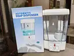 New auto matic soap dispenser with box new not used 100 number avail