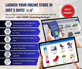 Ecommerce website development in just 9999