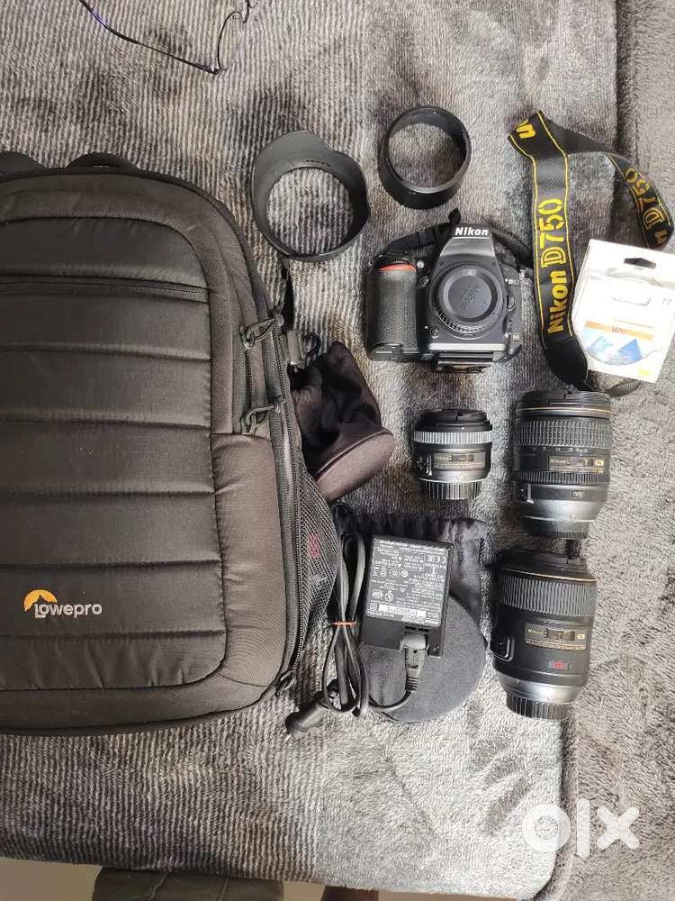 Nikon D750 camera along with lenses for sale
