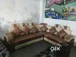 Lshape sofa set with free pillow £÷002779
