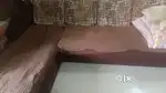 L shape sofa for sale in a proper condition with storage  with cushion