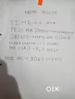 FOR HOME TUTION