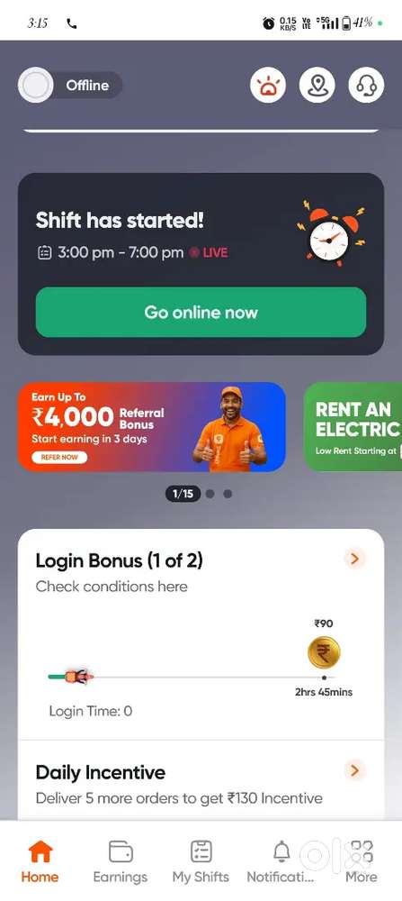 Swiggy delivery partner