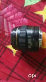 Canon lens + adapter +battery +charger