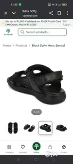 Woodland vintage black sandals
