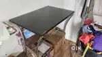 DINING TABLE WITH SS FRAME+GRANITE TOP-LIFETIME DURABLE
