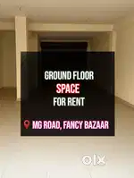 Ground floor space for rent at MG Road, Fancy Bazaar