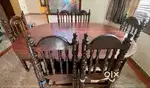 Rose wood classic dining table with chairs