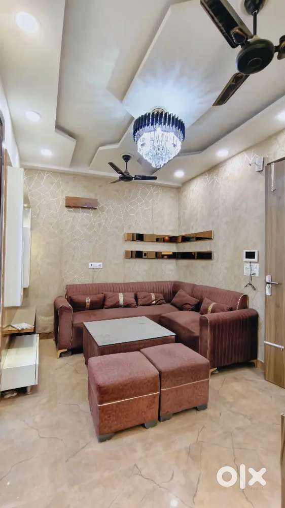 2bhk new flat with one dubble bed and one sofa set on 55 feet road