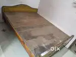 Queen size cot with teakwood frame