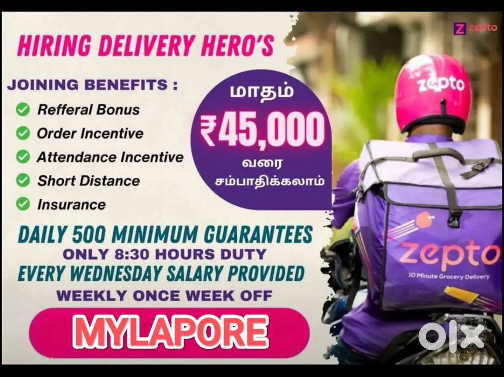 ZEPTO MYLAPORE DELIVERING FRESH VEGETABLES, DAILY ESSENTIALS & GROCERY