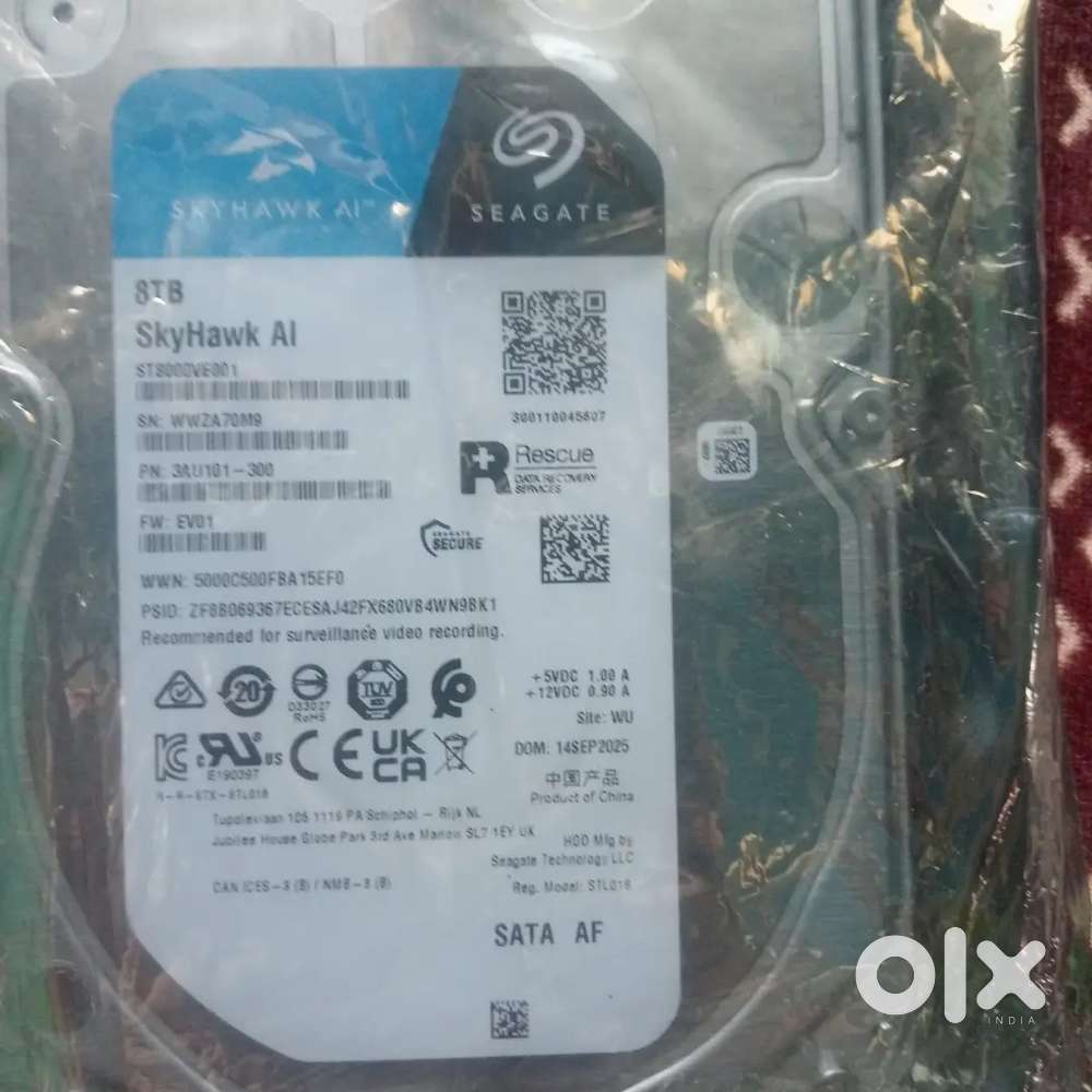 Seagate 8 tb hard drive ..…. manufacturing 2050