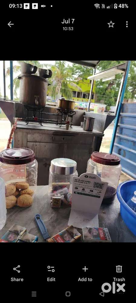 Tea stall equipment