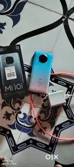 Mi 10i 5G 6GB+128GB   box & original charger che