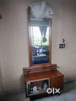 Segun wooden: 2 Dressing Tables+1 Storage & Seater, Plywood Wardrobe