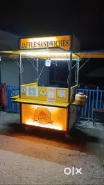 Food cart on lease with griller