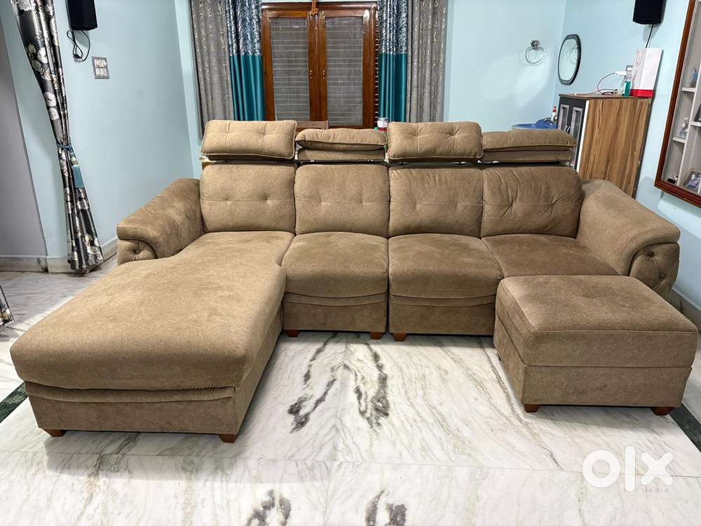 Sofa 3 seater + Lounger + 1 pouffe