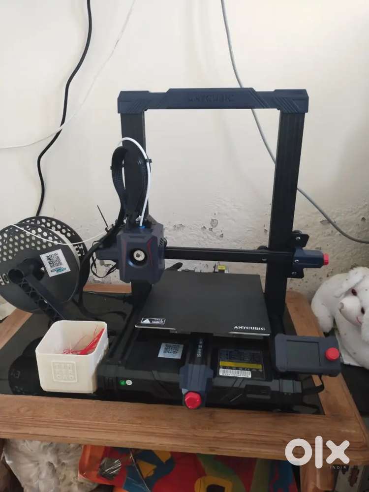 3D printing job work. 3D printer. 3D filament
