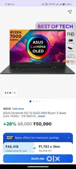 Asus Vivobook OLED 15 Under warranty