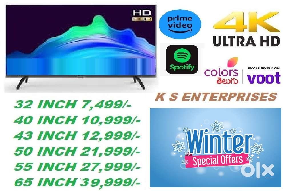 WINTER BEST SALE 50 INCH GOOGLE TV,4K UHD,VOICE COMMAND @ 21,999/-ONLY