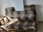 Sagwan wood 5seater sofa without center table