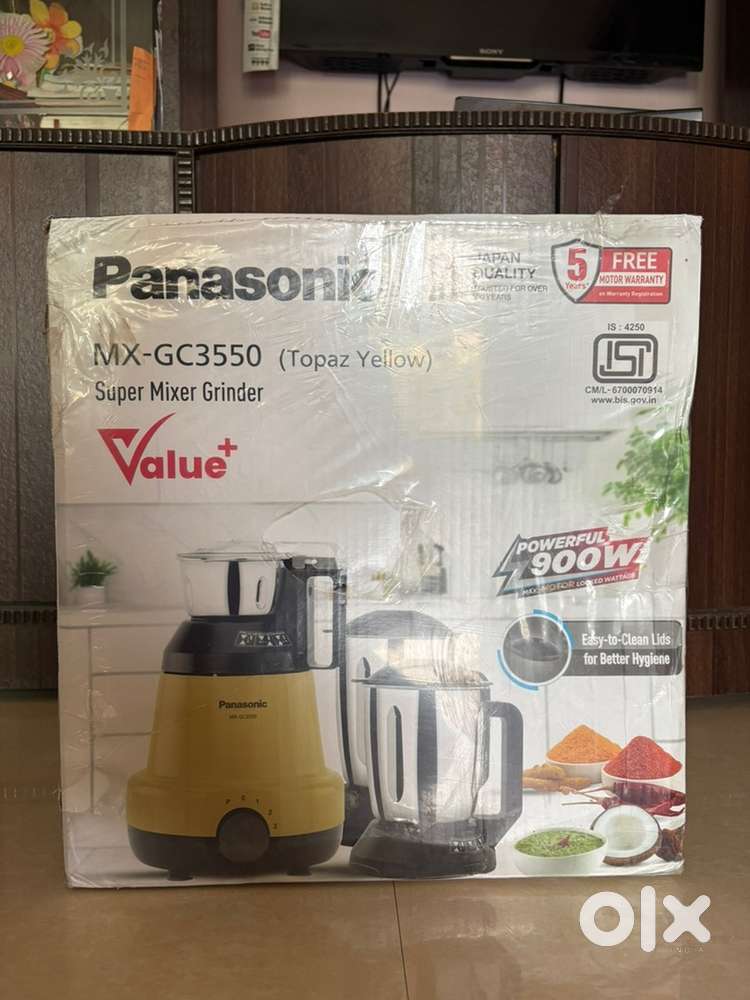 Panasonic MX-GC3550 Mixer Grinder (Topaz Yellow) – Brand New, Unused!
