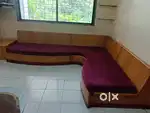 Wooden  Sofa with Storage