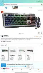 Wireless keyboard with mouse