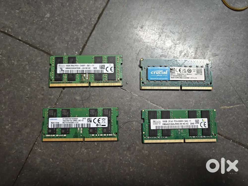 16gb DDR4 ram available for best price for laptop with 1 year warranty