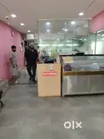 Restaurant store front and packing