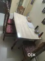 Teak wood 4 seater Dining table