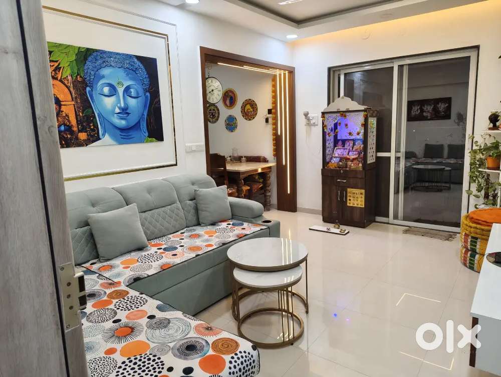 L shaped Bed Cum Sofa Set 6'x5' with storage