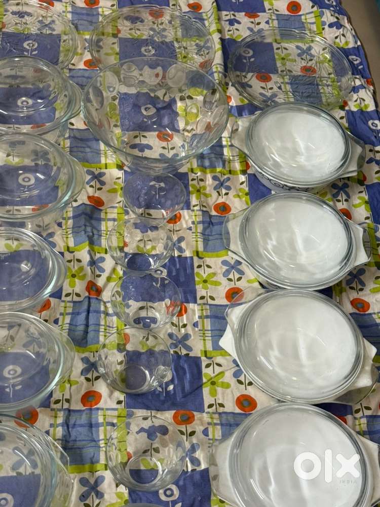 TEN UNUSED MICROWAVE SAFE GLASSWARE&CERAMIC PLATE ETC