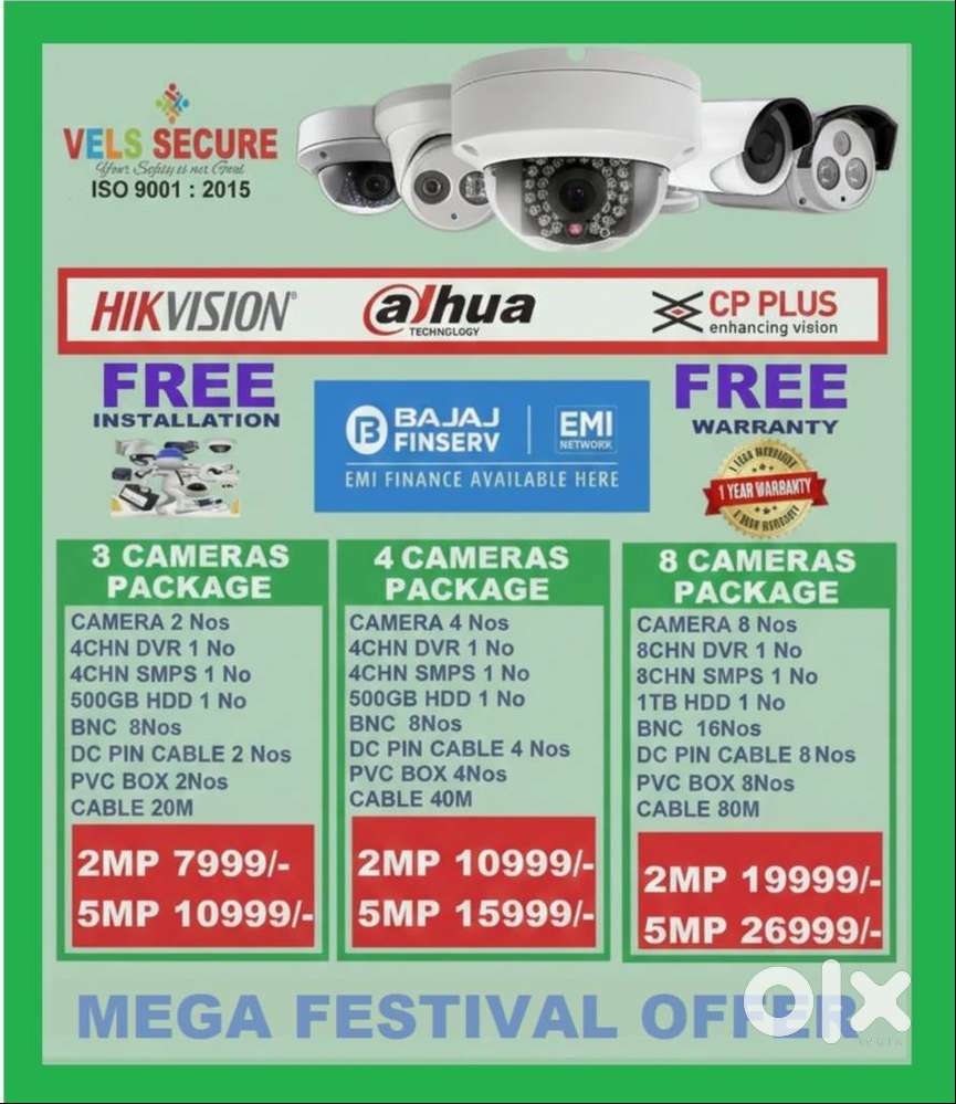 MEGA DECEMBER MONTH OFFER SALE 2MP  HIKVISION   CCTV CAMERA   DA