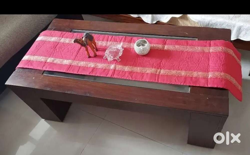 Pure sheesham wood table and carpenter tools
